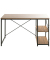 Schreibtischkombination 23897, 74cm (H), 120x60cm (BxT), rechteckig, eiche / schwarz