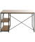 Schreibtischkombination 23897, 74cm (H), 120x60cm (BxT), rechteckig, eiche / schwarz