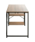 Schreibtischkombination 23897, 74cm (H), 120x60cm (BxT), rechteckig, eiche / schwarz