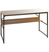 Schreibtischkombination 23898, 74cm (H), 120x60cm (BxT), rechteckig, eiche / schwarz