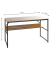 Schreibtischkombination 23898, 74cm (H), 120x60cm (BxT), rechteckig, eiche / schwarz