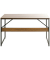 Schreibtischkombination 23898, 74cm (H), 120x60cm (BxT), rechteckig, eiche / schwarz