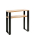 Konsolentisch 23967, 75cm (H), 70x28cm (BxT), rechteckig, eiche / schwarz