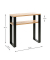 Konsolentisch 23967, 75cm (H), 70x28cm (BxT), rechteckig, eiche / schwarz