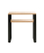 Konsolentisch 23967, 75cm (H), 70x28cm (BxT), rechteckig, eiche / schwarz