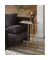 Beistelltisch 24741, 65cm (H), 45x30cm (BxT), rechteckig, glasklar / gold