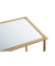 Beistelltisch 24743, 53cm (H), 39x39cm (BxT), rechteckig, Spiegel / gold