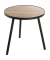Beistelltisch 24865, 52cm (H), 50x50cm (BxT), rechteckig, eiche / schwarz