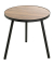 Beistelltisch 24865, 52cm (H), 50x50cm (BxT), rechteckig, eiche / schwarz