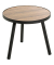 Beistelltisch 24866, 36cm (H), 40x40cm (BxT), rechteckig, eiche / schwarz