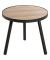 Beistelltisch 24866, 36cm (H), 40x40cm (BxT), rechteckig, eiche / schwarz