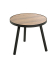 Beistelltisch 24866, 36cm (H), 40x40cm (BxT), rechteckig, eiche / schwarz