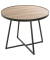 Beistelltisch 24867, 48cm (H), 60x60cm (BxT), rund, eiche / schwarz