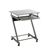 Computertisch, 75cm (H), 60x49cm (BxT), rechteckig, anthrazit / anthrazit