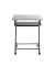 Computertisch, 75cm (H), 60x49cm (BxT), rechteckig, anthrazit / anthrazit