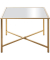 Beistelltisch 25746, 45cm (H), 60x60cm (BxT), rechteckig, Spiegel / gold