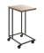Beistelltisch 25819, 67cm (H), 30x40cm (BxT), rechteckig, eiche / schwarz