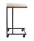 Beistelltisch 25819, 67cm (H), 30x40cm (BxT), rechteckig, eiche / schwarz