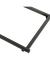 Beistelltisch 25819, 67cm (H), 30x40cm (BxT), rechteckig, eiche / schwarz