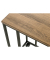 Beistelltisch 25819, 67cm (H), 30x40cm (BxT), rechteckig, eiche / schwarz