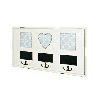 HAKU Möbel Wandgarderobe 28317 weiß Holz 3 Haken 49,0 x 26,0 cm HAKU Möbel Wandgarderobe 28317 weiß Holz 3 Haken 49,0 x 26,0 cm