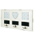 HAKU Möbel Wandgarderobe 28317 weiß Holz 3 Haken 49,0 x 26,0 cm