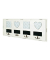 HAKU Möbel Wandgarderobe 28320 weiß Holz 4 Haken 63,0 x 26,0 cm