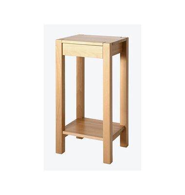Beistelltisch 30410, 73cm (H), 37x33cm (BxT), rechteckig, buche / buche