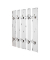 HAKU Möbel Wandgarderobe 32350 weiß Holz 10 Haken 65,0 x 100,0 cm