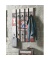 HAKU Möbel Wandgarderobe 32850 Motiv Holz 10 Haken 65,0 x 100,0 cm