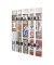 HAKU Möbel Wandgarderobe 32850 Motiv Holz 10 Haken 65,0 x 100,0 cm