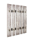 HAKU Möbel Wandgarderobe 32950 grau Holz 10 Haken 65,0 x 100,0 cm