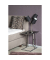 Beistelltisch 33512, 58cm (H), 54x37cm (BxT), rechteckig, schwarz / silber
