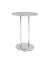 Beistelltisch 33660, 55cm (H), 40x40cm (BxT), rund, Betonoptik / silber