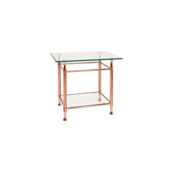 4001070391209 - Beistelltisch Glas kupfer 580 x 430 x 520 cm 4001070391209 HAKU Möbel 4001070391209 - Beistelltisch Glas kupfer 580 x 430 x 520 cm 4001070391209 HAKU Möbel