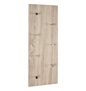 HAKU Möbel Wandgarderobe 42090 braun Holz 7 Haken 80,0 x 30,0 cm