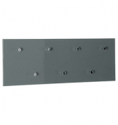 HAKU Möbel Wandgarderobe 42190 grau Holz 7 Haken 80,0 x 30,0 cm