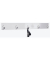 HAKU Möbel Wandgarderobe 42339 weiß Holz 5 Haken 82,0 x 10,0 cm