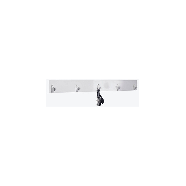 4001070423399 - Wandgarderobe 42339 weiß Holz 5 Haken 820 x 100 cm 4001070423399 HAKU Möbel 4001070423399 - Wandgarderobe 42339 weiß Holz 5 Haken 820 x 100 cm 4001070423399 HAKU Möbel