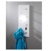 Wandgarderobe 42390 weiß Holz 7 Haken 80,0 x 30,0 cm