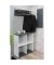 HAKU Möbel Wandgarderobe 42517 weiß Holz 4 Haken 75,0 x 30,0 cm