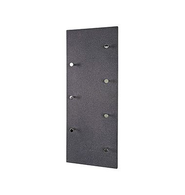 HAKU Möbel Wandgarderobe 42550 anthrazit Holz 7 Haken 80,0 x 30,0 cm