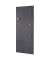 HAKU Möbel Wandgarderobe 42550 anthrazit Holz 7 Haken 80,0 x 30,0 cm