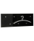HAKU Möbel Wandgarderobe 42590 schwarz Holz 7 Haken 80,0 x 30,0 cm