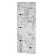 HAKU Möbel Wandgarderobe 42650 grau Holz 7 Haken 80,0 x 30,0 cm
