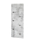HAKU Möbel Wandgarderobe 42650 grau Holz 7 Haken 80,0 x 30,0 cm