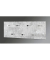 HAKU Möbel Wandgarderobe 42650 grau Holz 7 Haken 80,0 x 30,0 cm
