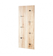 HAKU Möbel Wandgarderobe 42950 braun Holz 7 Haken 80,0 x 30,0 cm