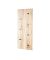 HAKU Möbel Wandgarderobe 42950 braun Holz 7 Haken 80,0 x 30,0 cm