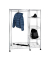 HAKU Möbel Rollgarderobe 43685 silber Metall 123,0 x 181,0 cm